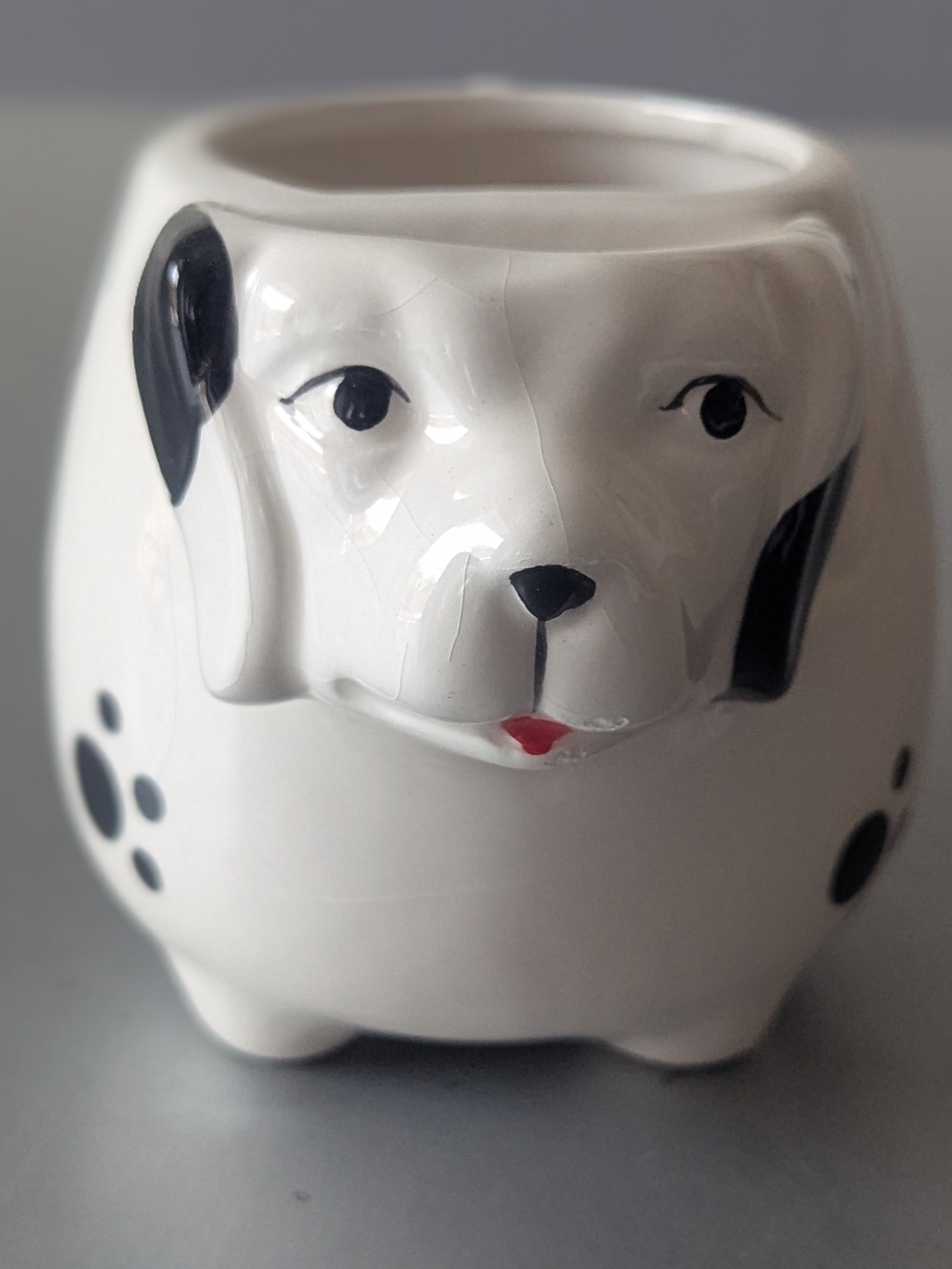 White Dog Tea Mug